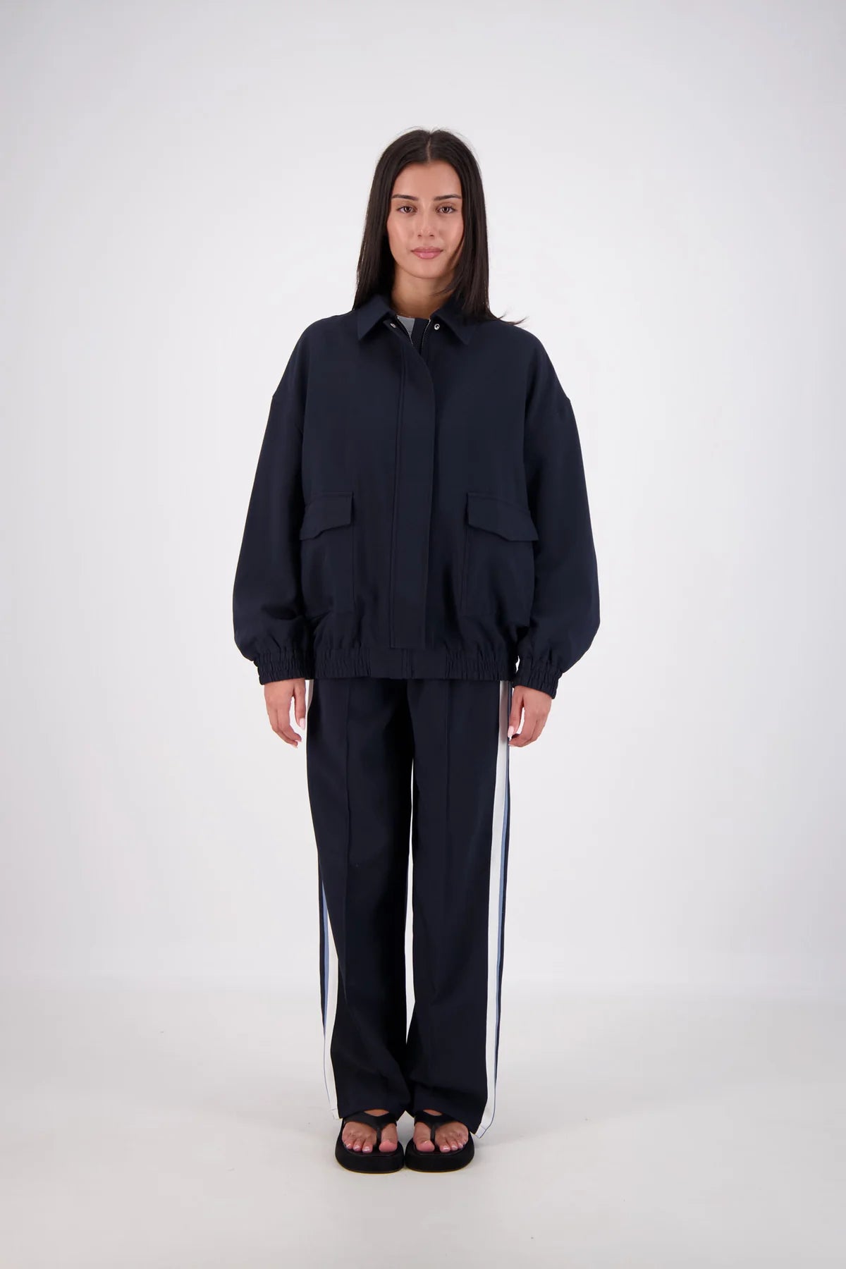 Jasmine Alexa | Ischia Bomber Jacket Navy