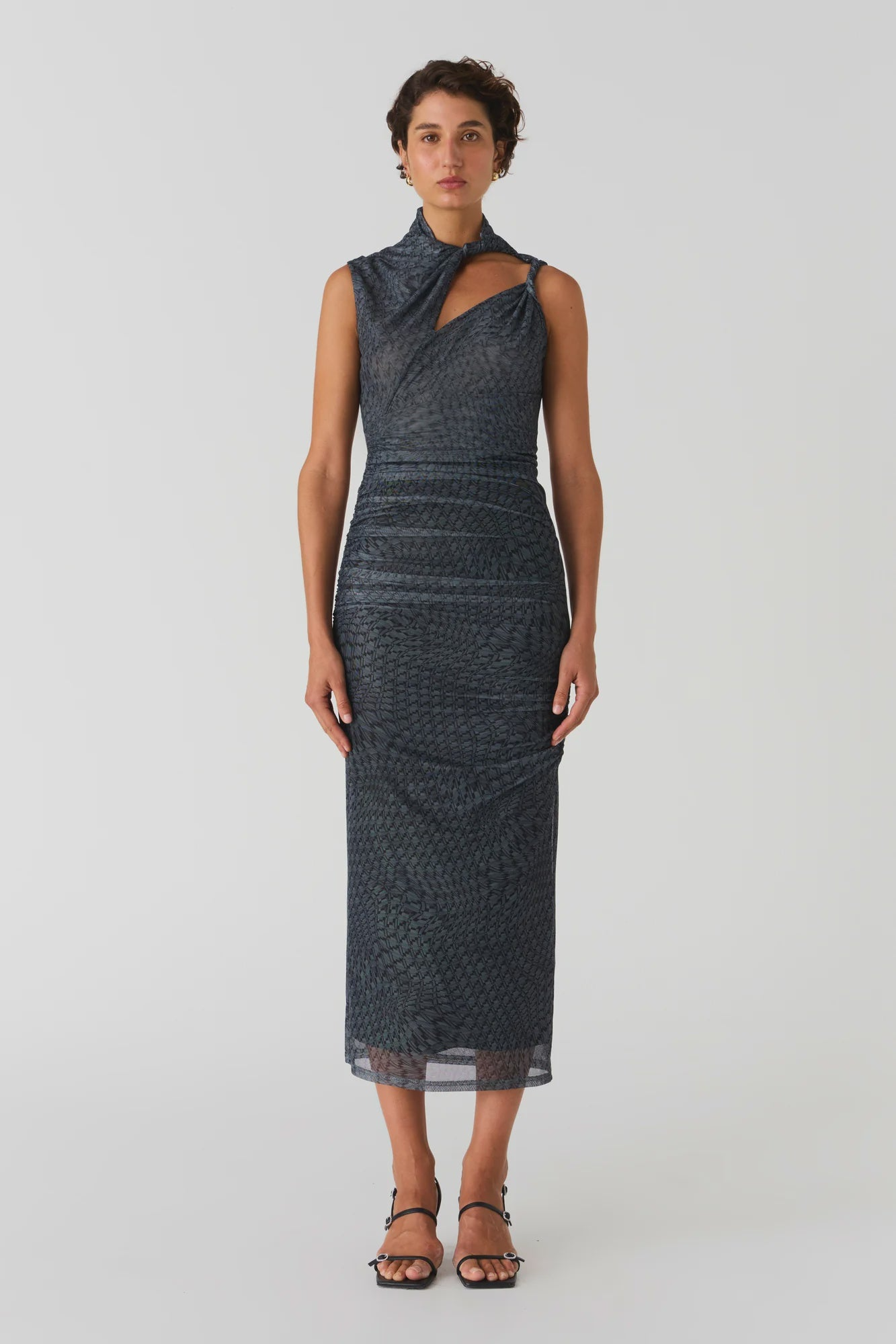 Misha | Efi Mesh Midi Dress