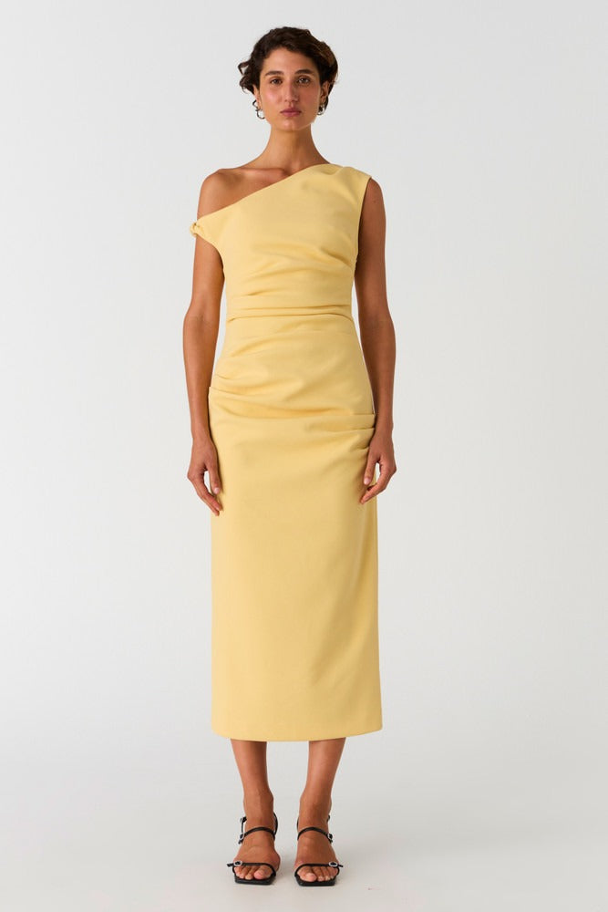 Misha | Alaska Bonded Crepe Midi Dress