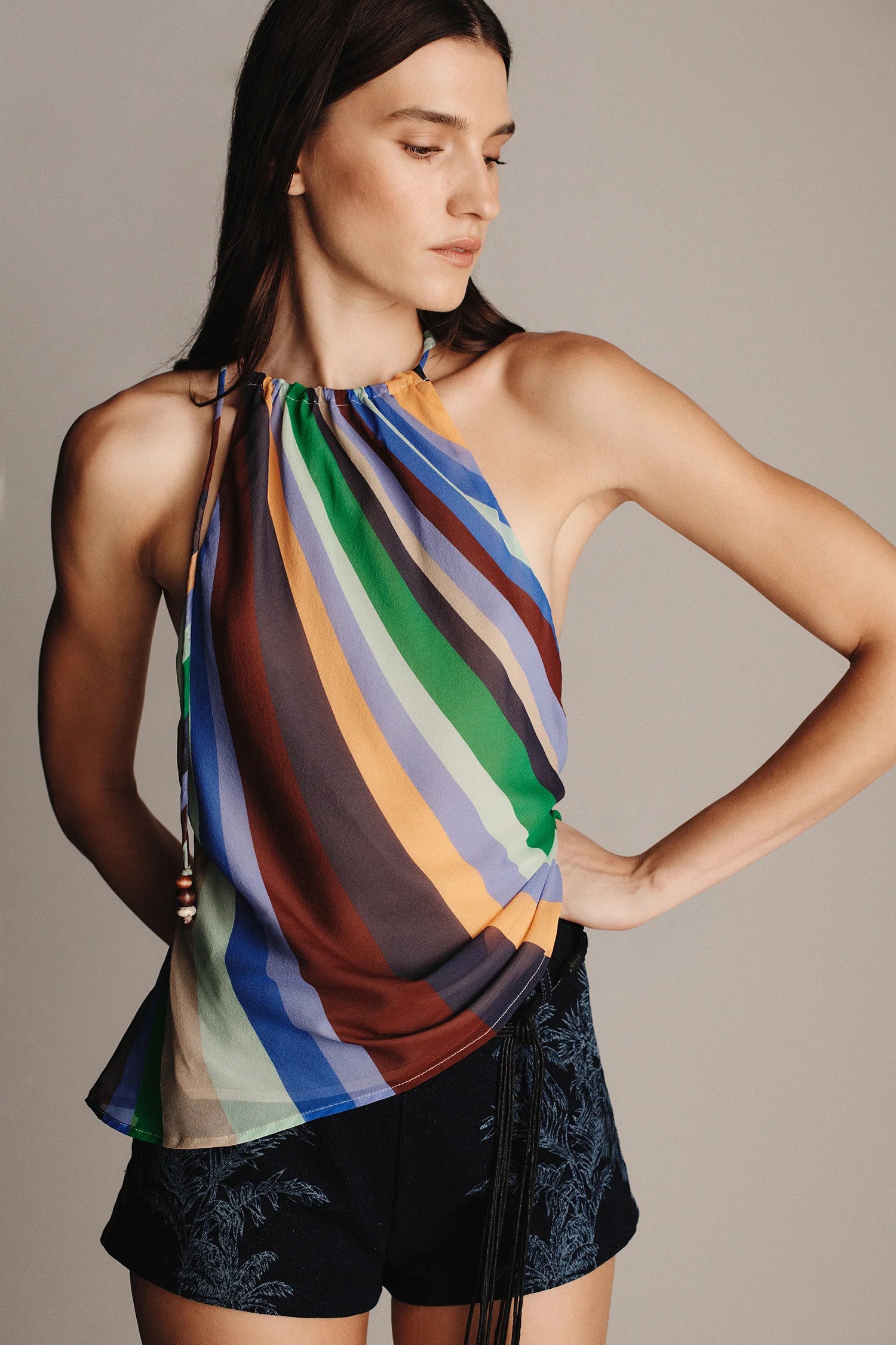 Hansen & Gretel | Juniper Silk Top - Wave Length