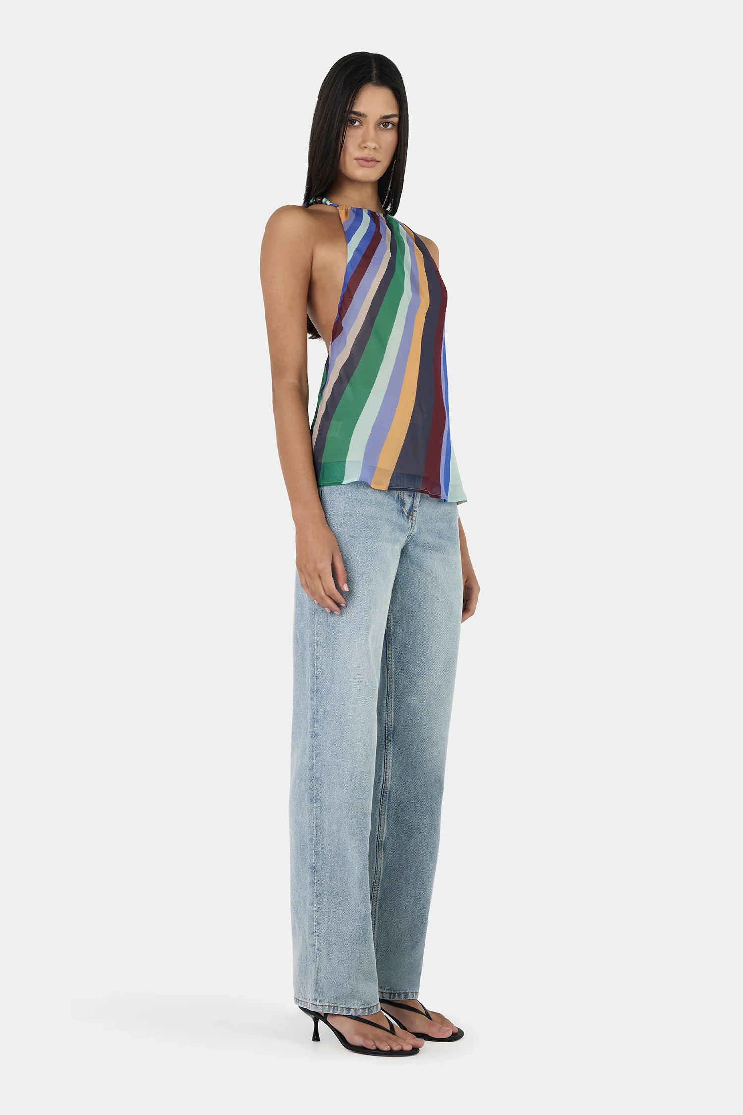 Hansen & Gretel | Juniper Silk Top - Wave Length