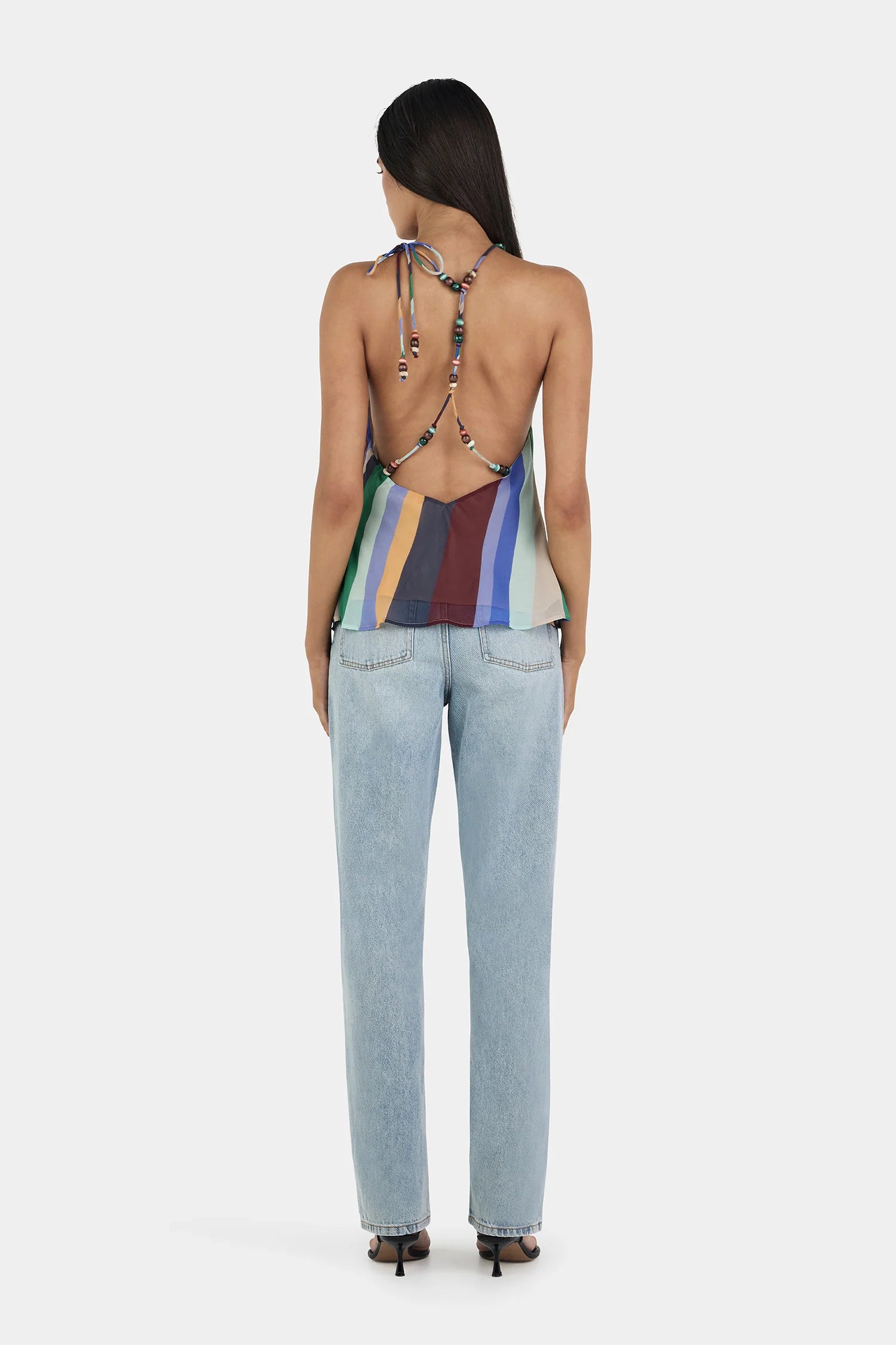 Hansen & Gretel | Juniper Silk Top - Wave Length