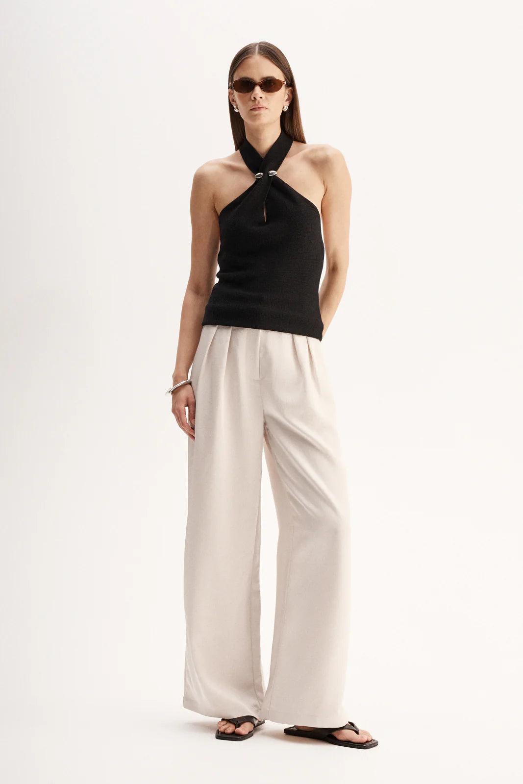 Elka Collective | Zinnia Knit Top - Black