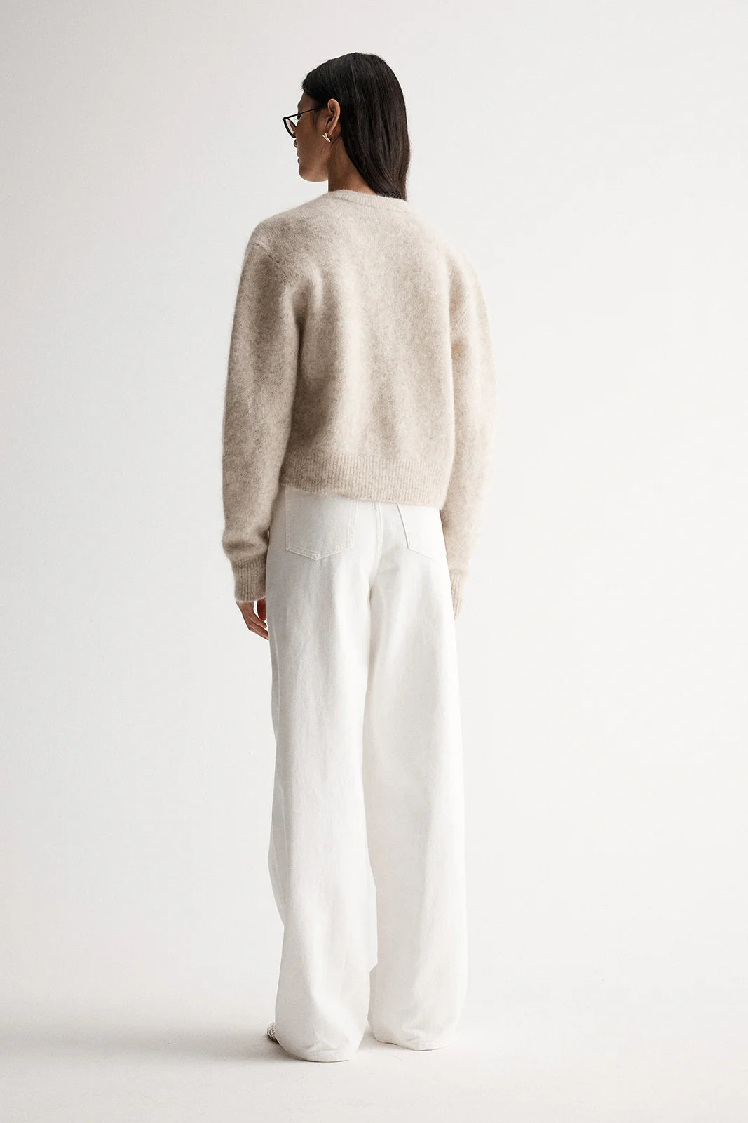 Elka Collective | Abigail Knit Cardigan - White Marle