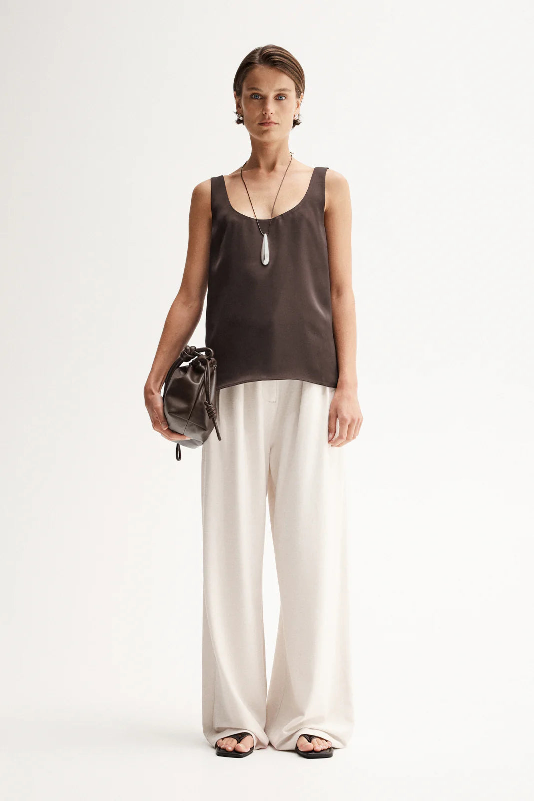 Elka Collective | Mina Tank Chocolate