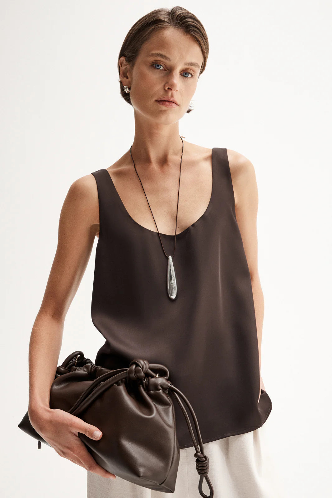 Elka Collective | Mina Tank Chocolate