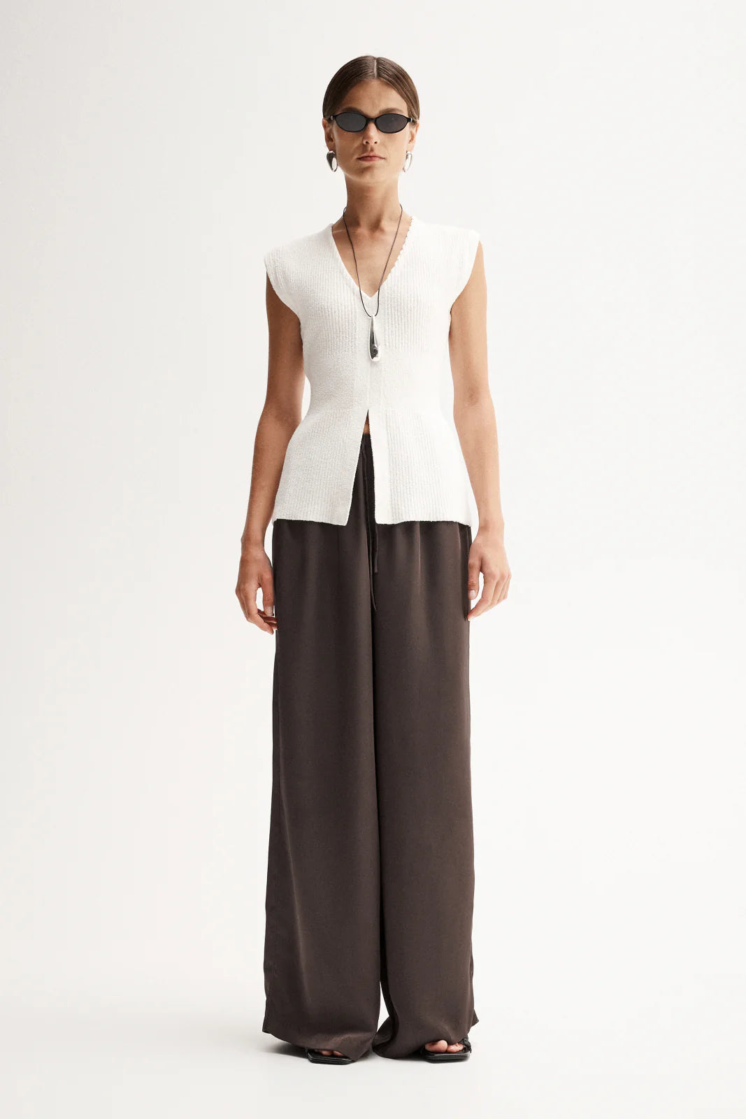 Elka Collective | Santori Knit Top - White