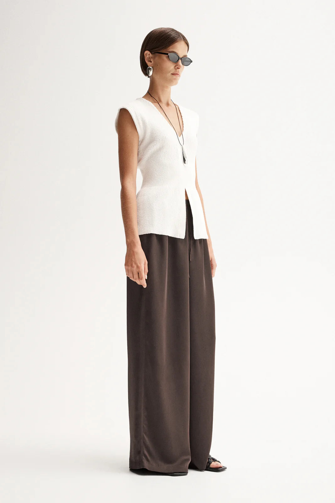 Elka Collective | Santori Knit Top - White