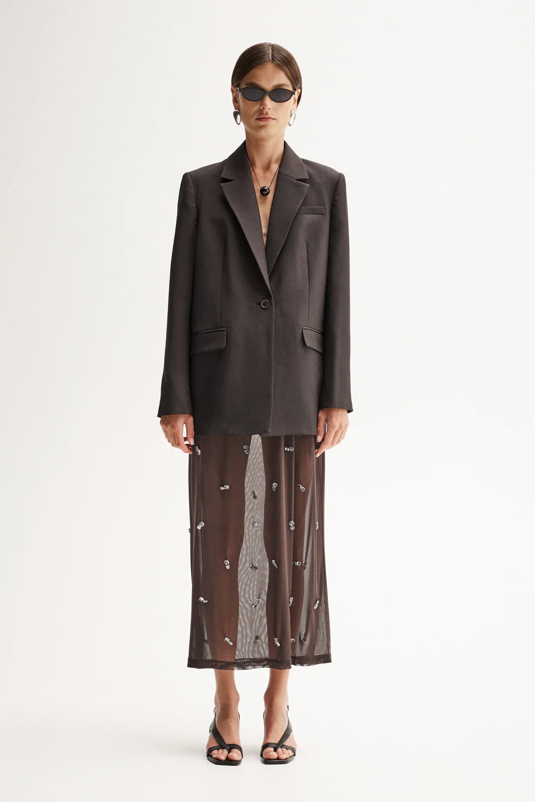 Elka Collective | Elara Maxi Skirt - Chocolate
