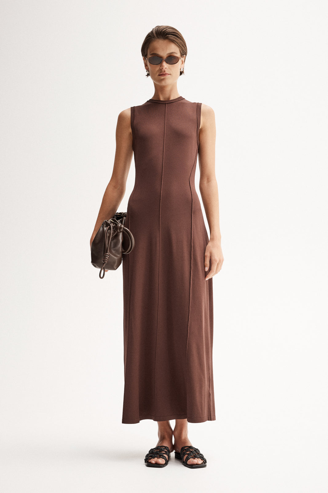 Elka Collective | Helene Maxi Dress - Chocolate