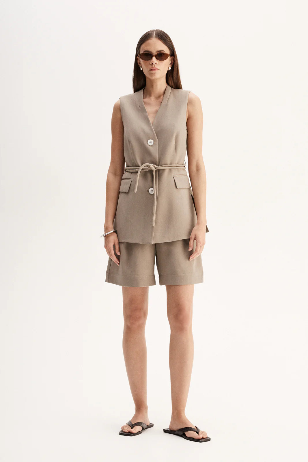 Elka Collective | Lora Vest - Taupe