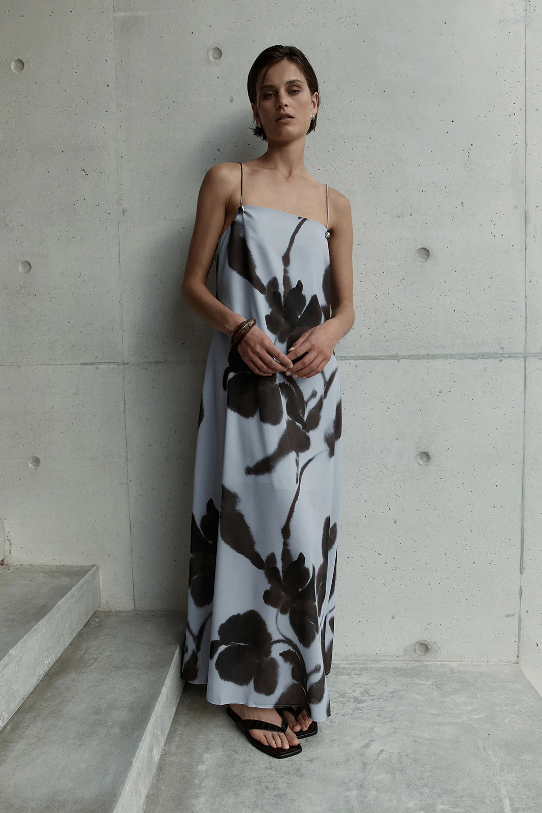 Elka Collective | Monet Maxi Dress - Chocolate Floral Print