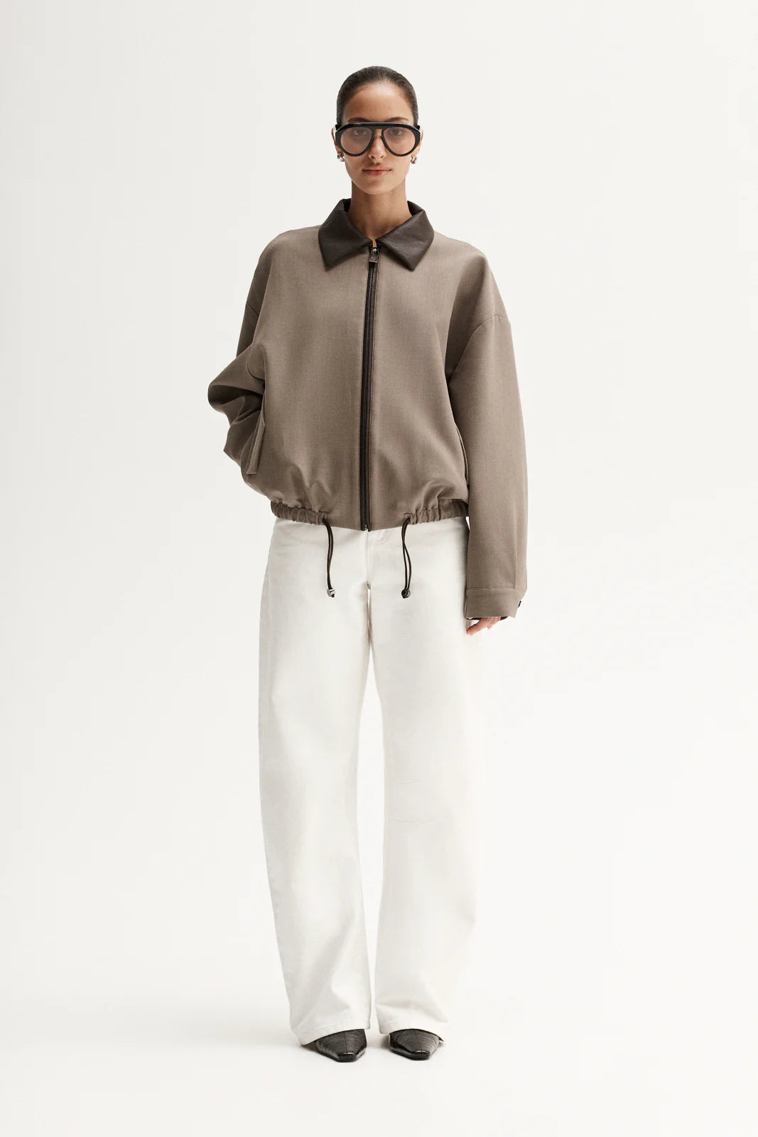 Elka Collective | Dora Bomber Jacket - Taupe
