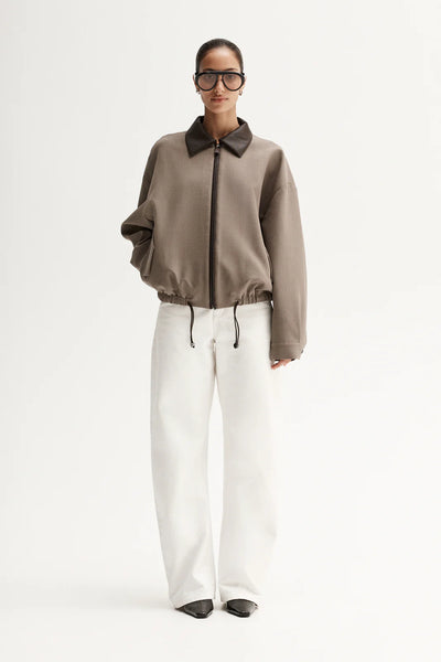 Elka Collective | Dora Bomber Jacket - Taupe