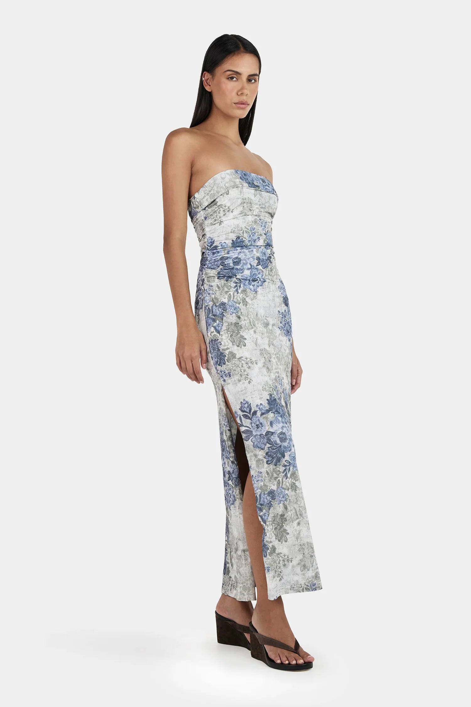 Ownley | Keke Midi Dress - Botanic Denim