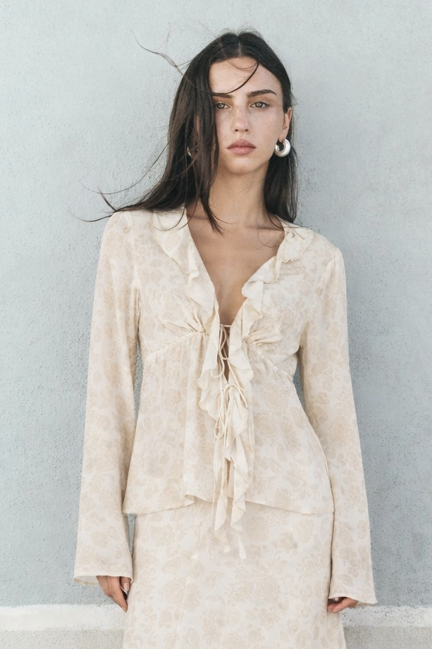 Ownley | Karlie LS Top - Western Bloom