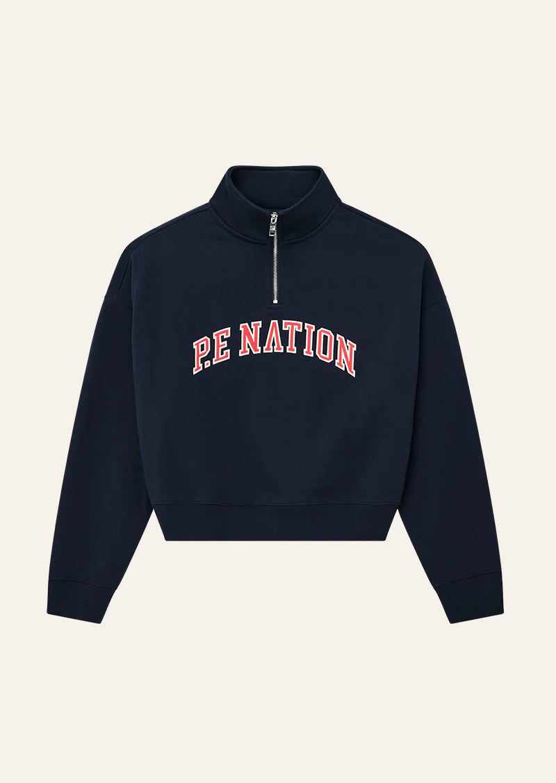 PE Nation | Legacy Quarter Zip Sweat - Dark Navy