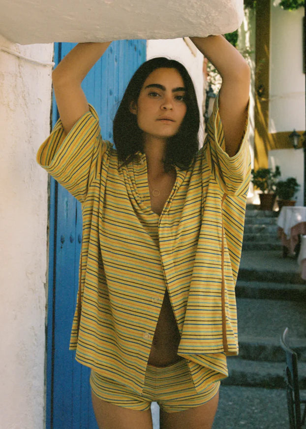 Ciao Ciao Vacation | Lemon Striper Bungalow Shirt