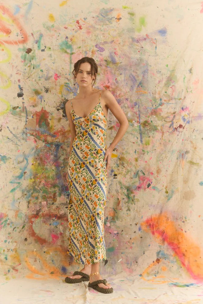 Kinga Csilla | Limone Triangle Slip Dress