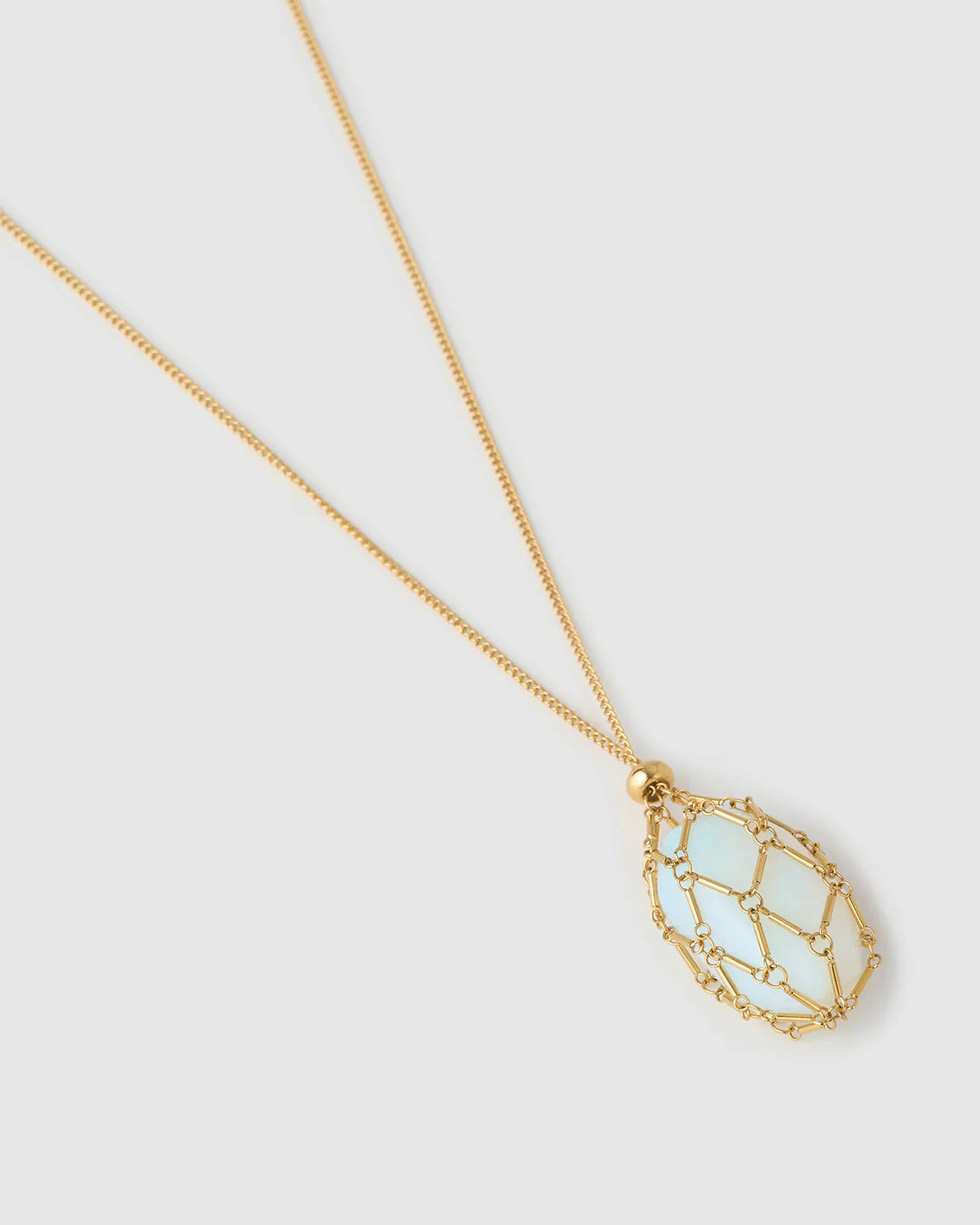 Arms Of Eve | Lotus Necklace - Opal