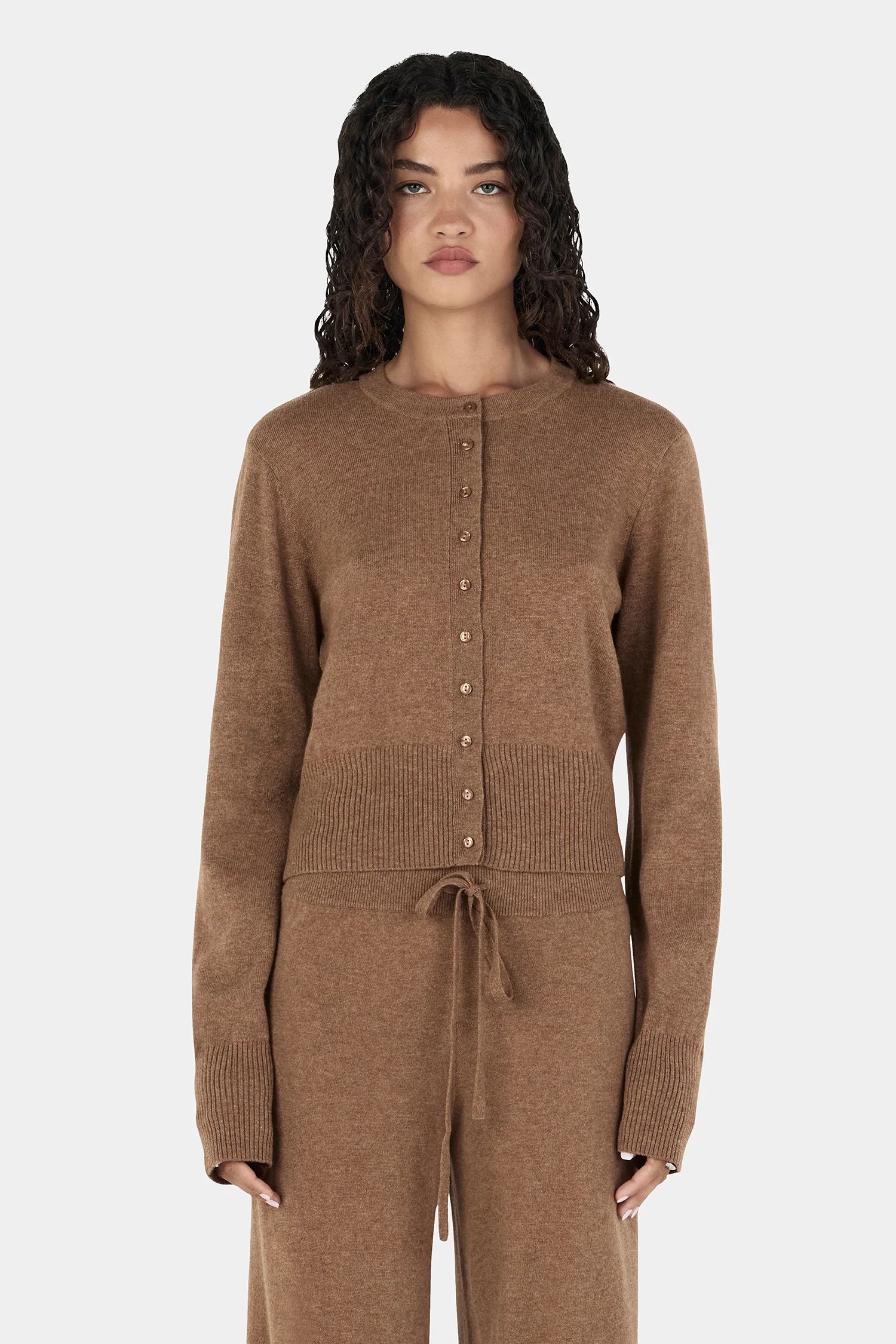 Hansen & Gretel | Lucielle Cashmere Cardigan - Toffee