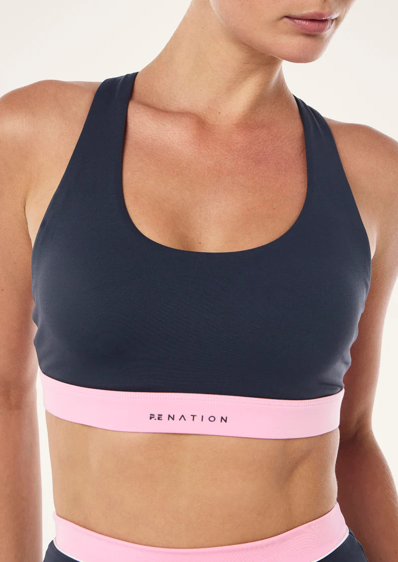 PE Nation | Lumify Sports Bra - Marine Blue