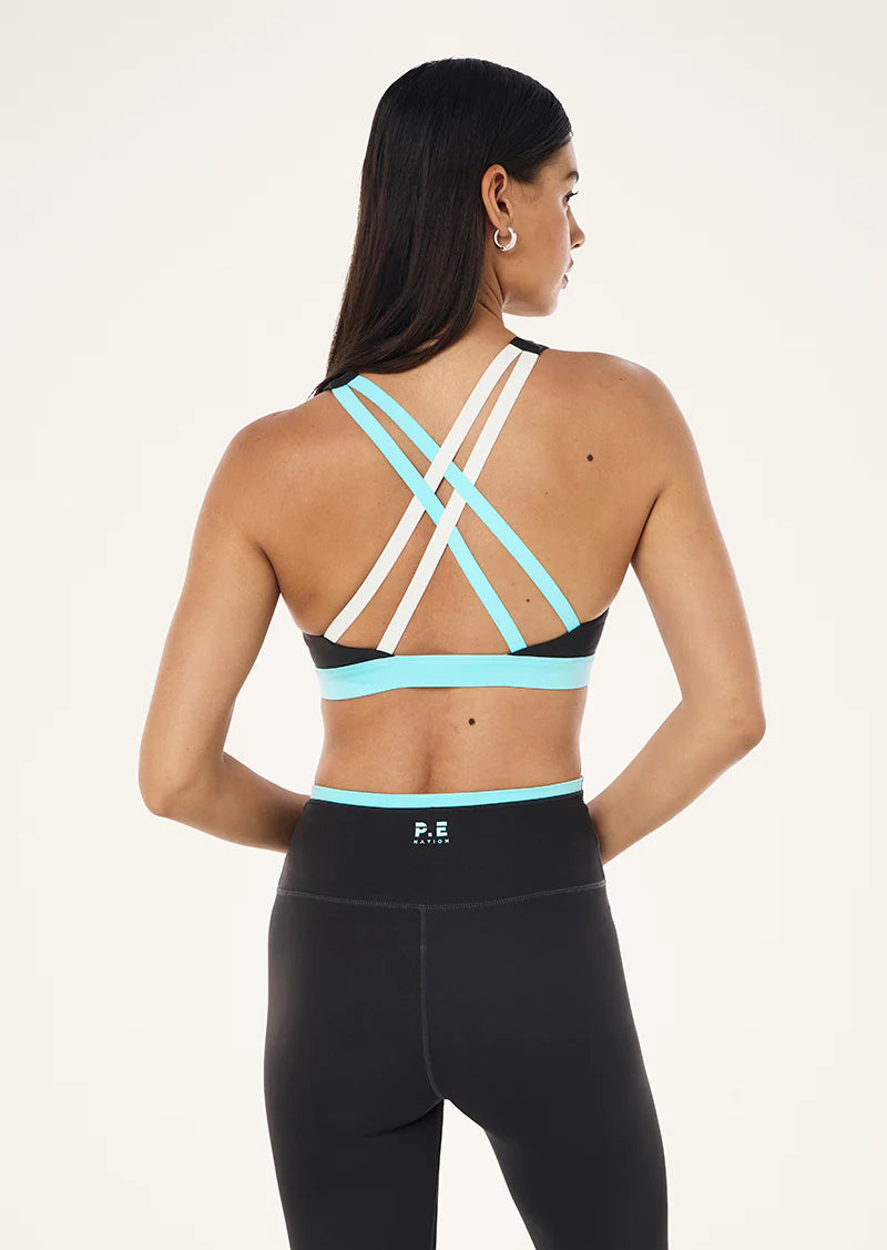 PE Nation | Lumify Sports Bra - Smokestone