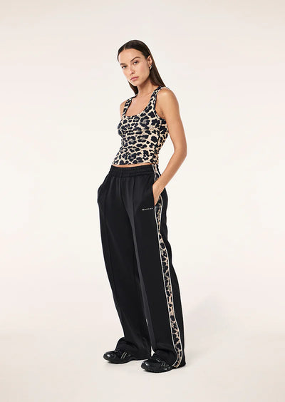 PE Nation | Man Down Track Pant - Black/Leopard