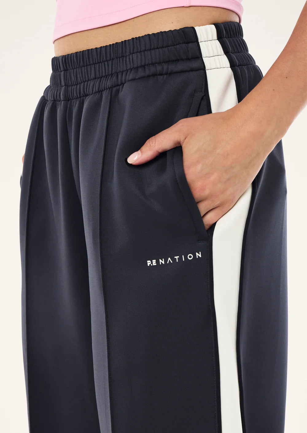 PE Nation | Man Down Track Pant - Marine Blue/Whisper White