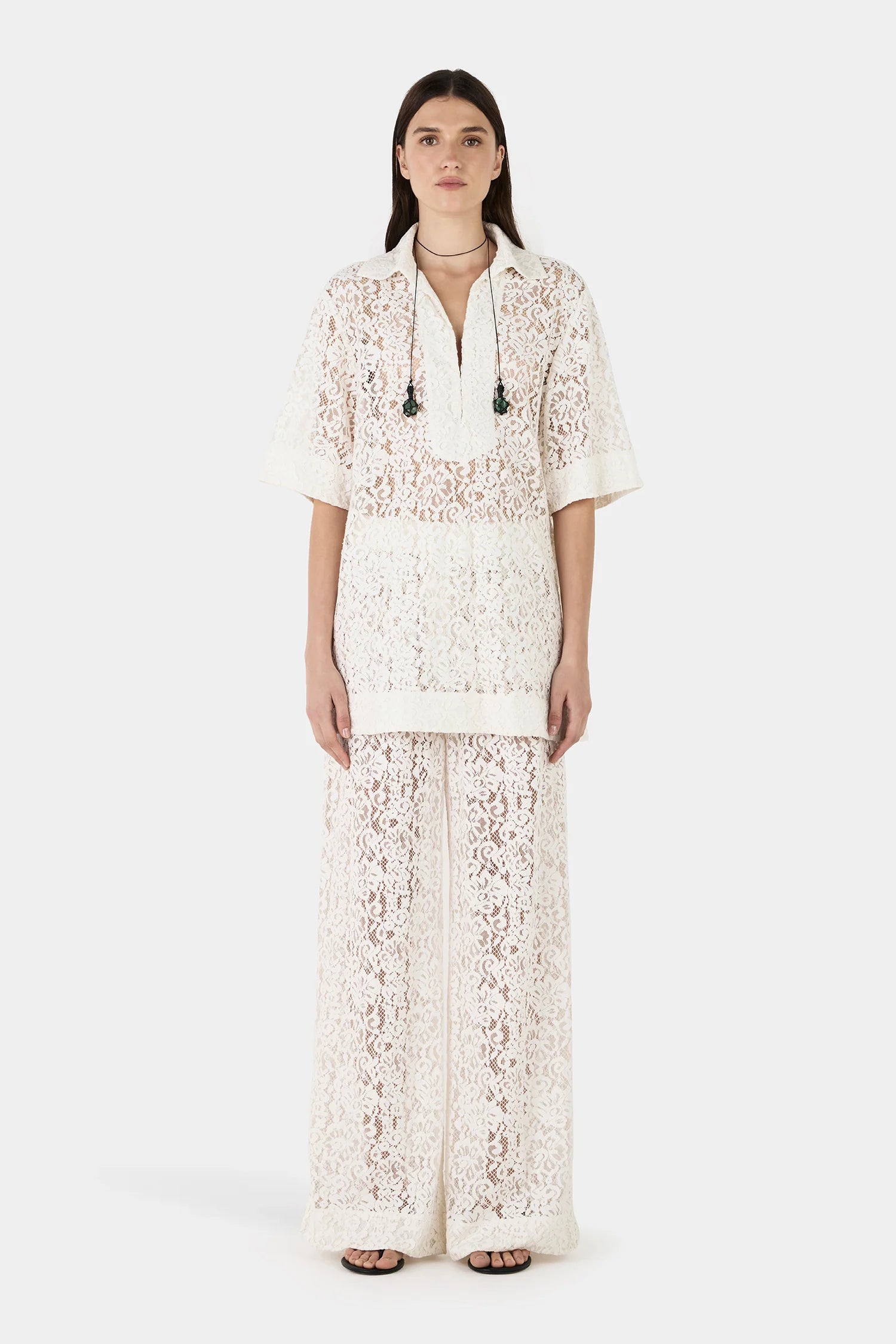 Hansen & Gretel | Ember Lace Pant - Ivory