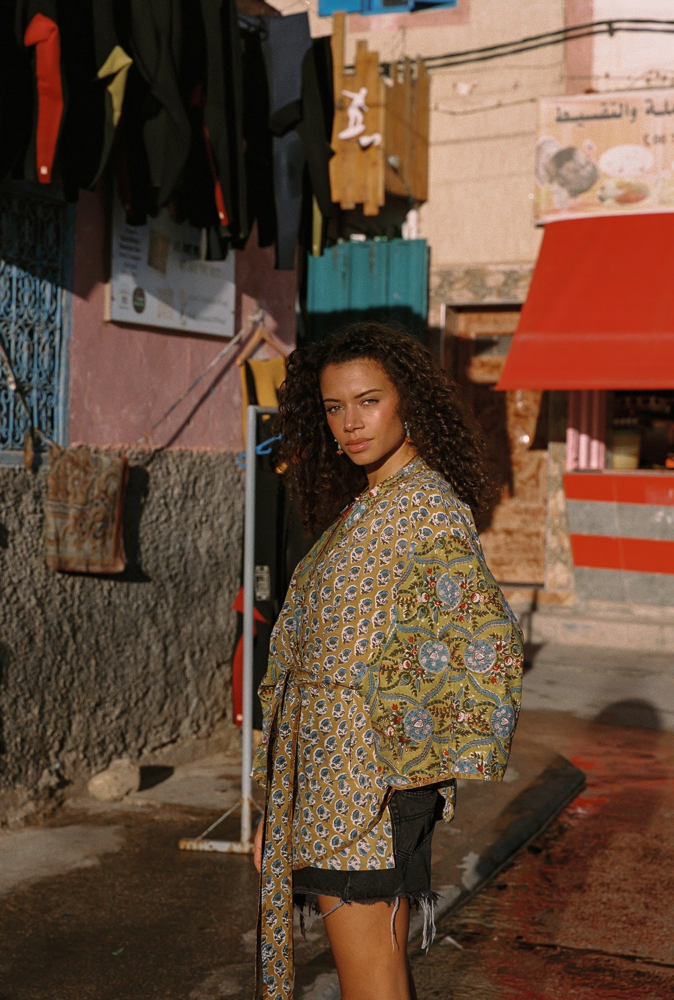 Kinga Csilla | Zoya Block Print Souvenir Kimono