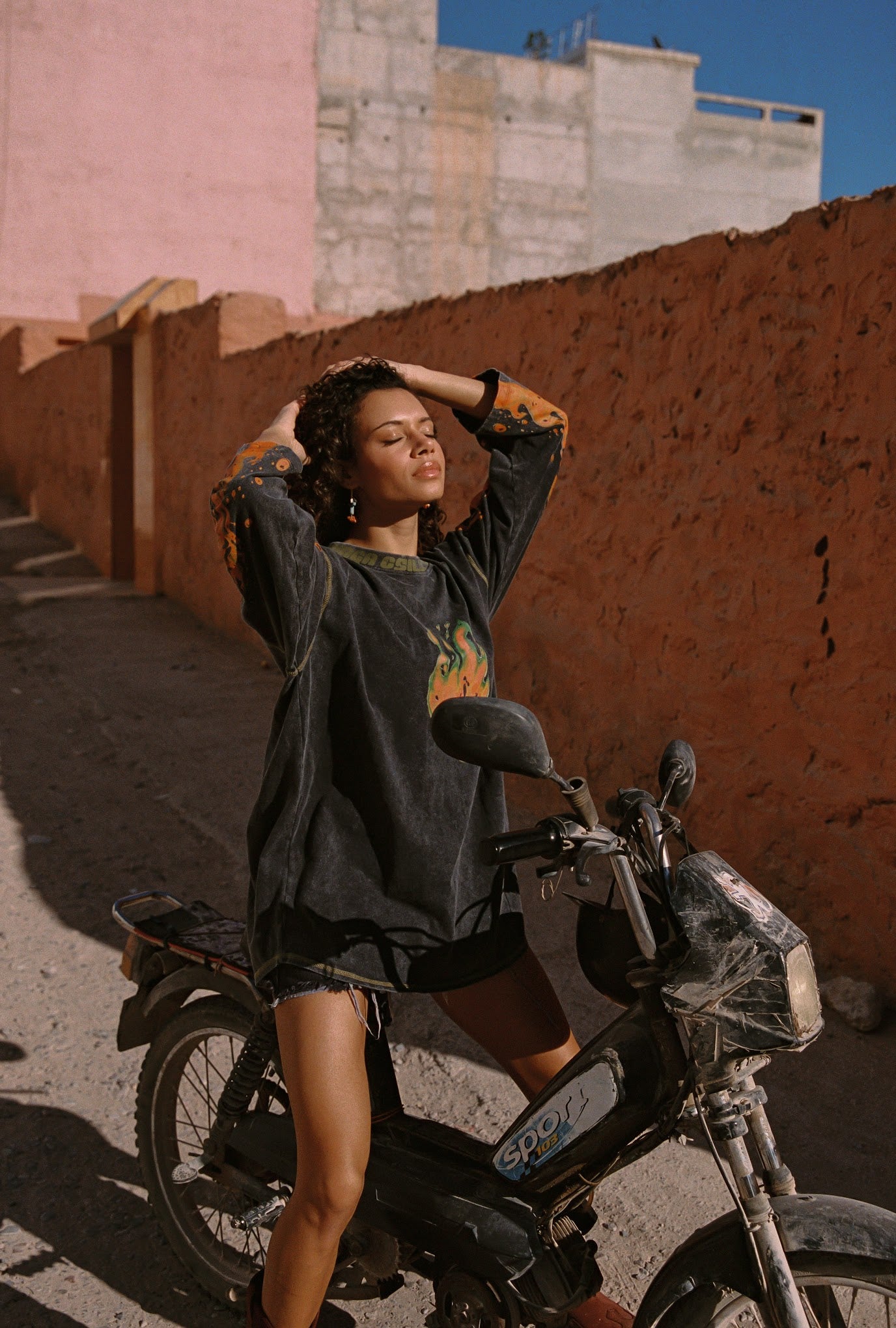 Kinga Csilla | Flaming Heart Tommy Tee