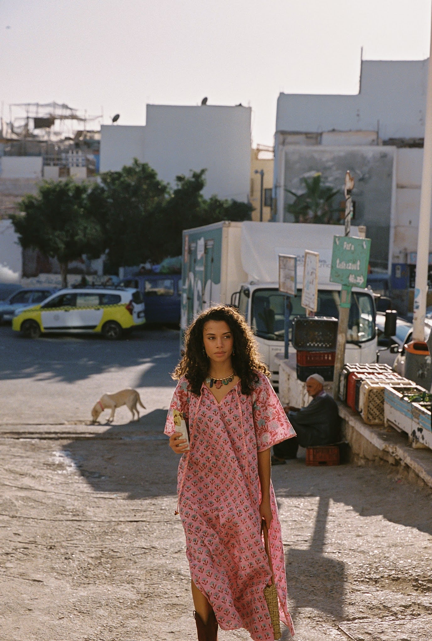Kinga Csilla | Kamala Block Print Primavera Maxi
