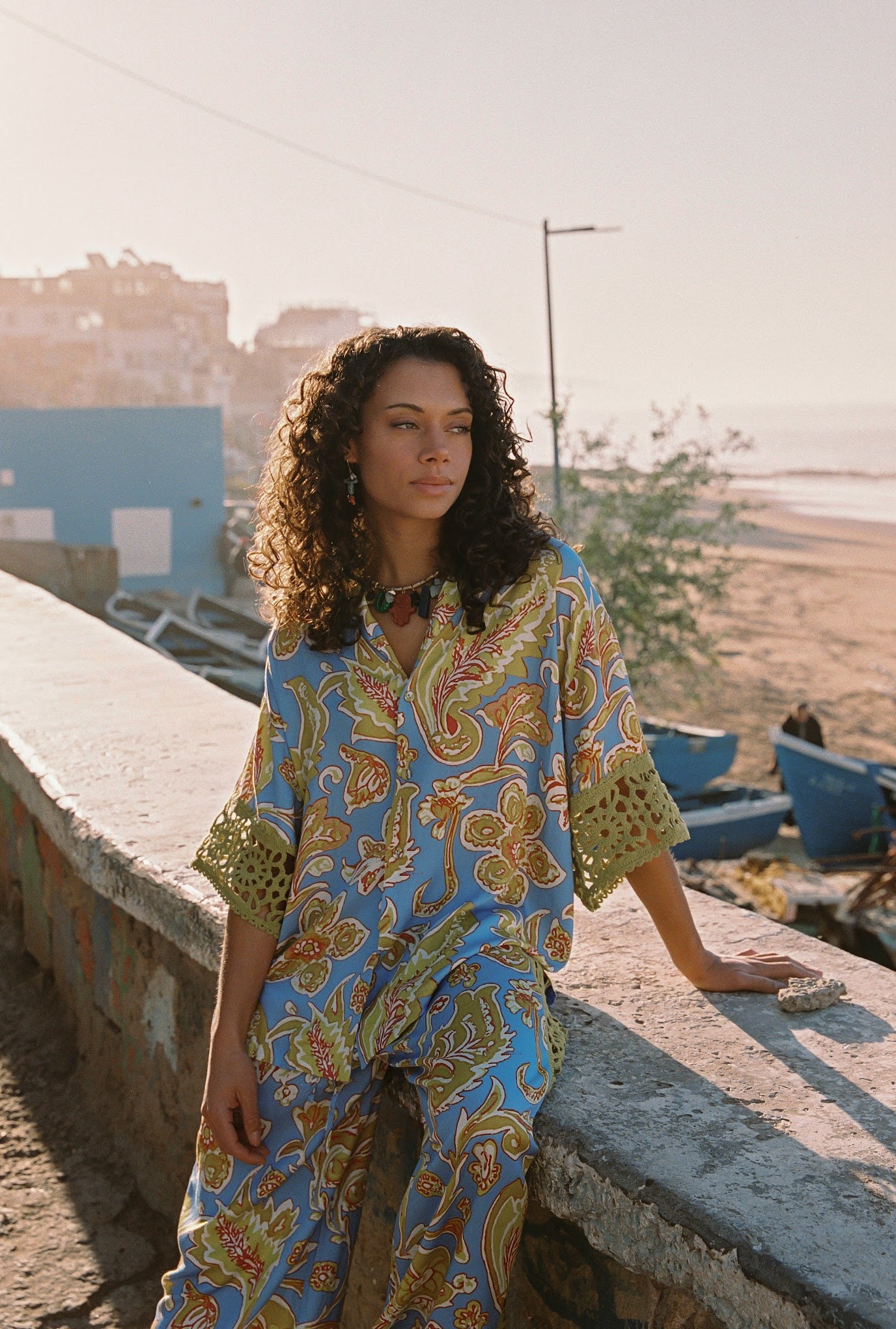 Kinga Csilla | Blue Miller Liu Blouse