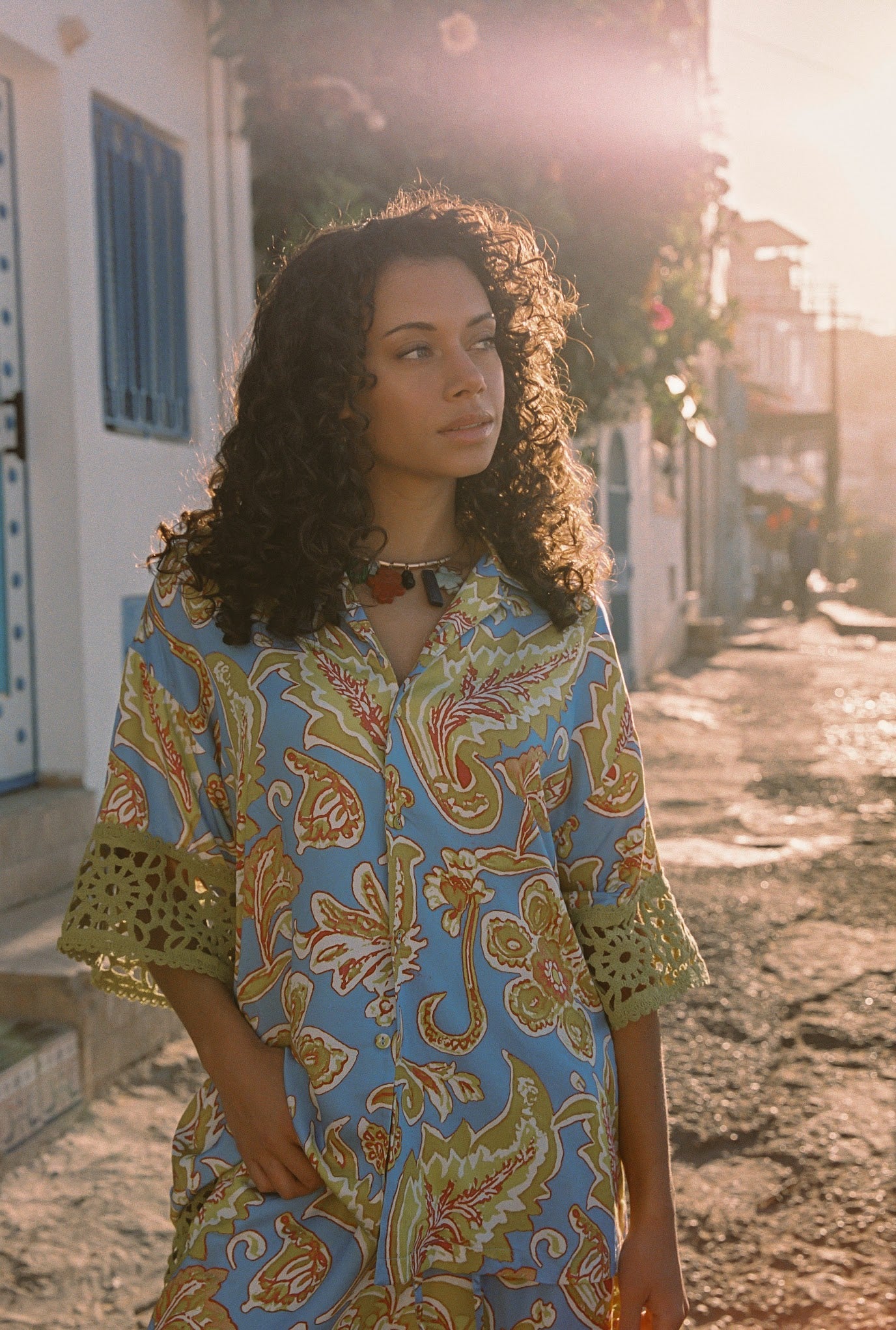 Kinga Csilla | Blue Miller Liu Blouse