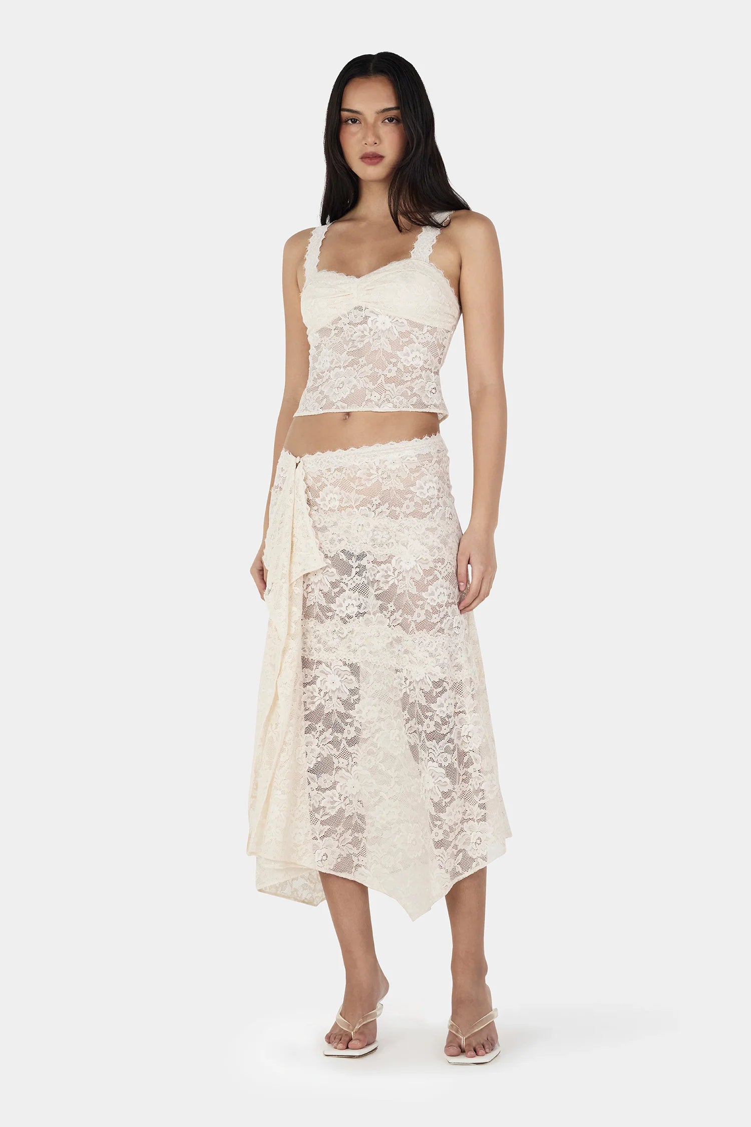 Ownley | Gigi Wrap Skirt - Ivory