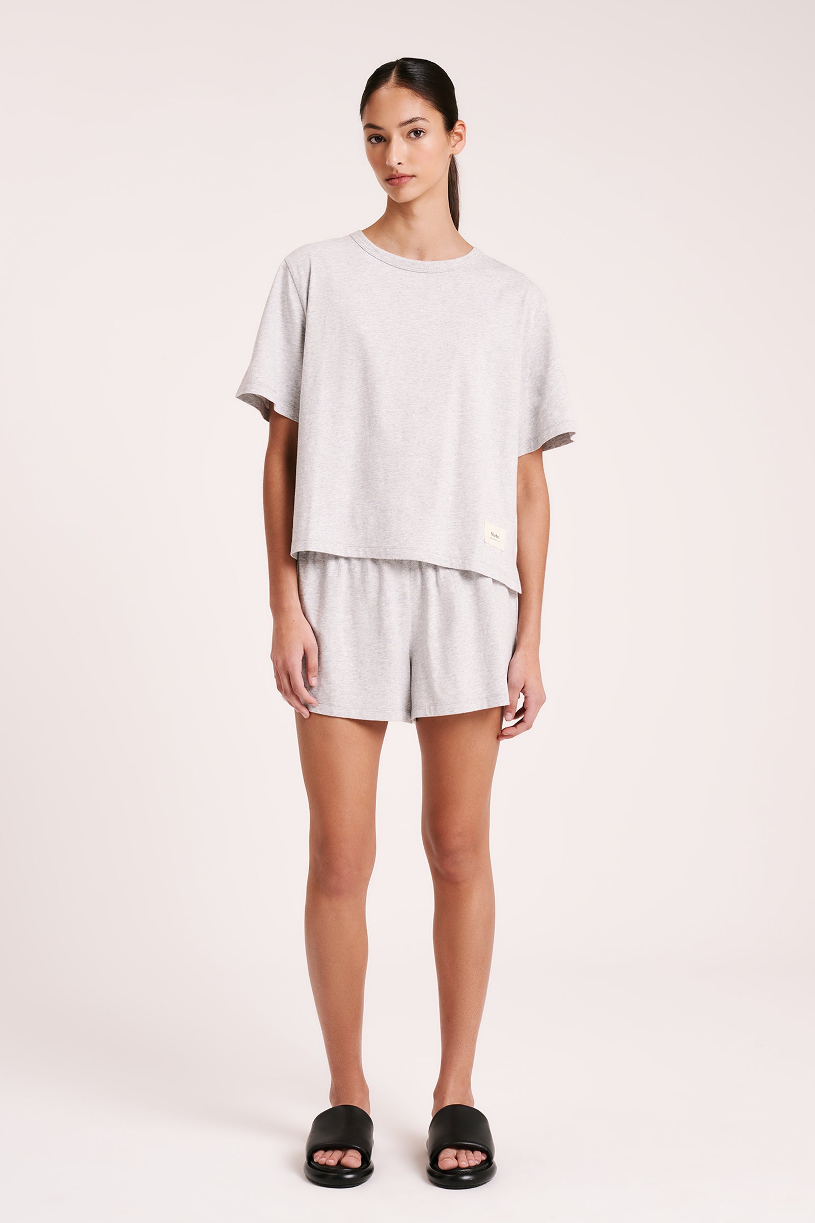 Nude Lucy | Lounge Jersey Tee - Grey Marle