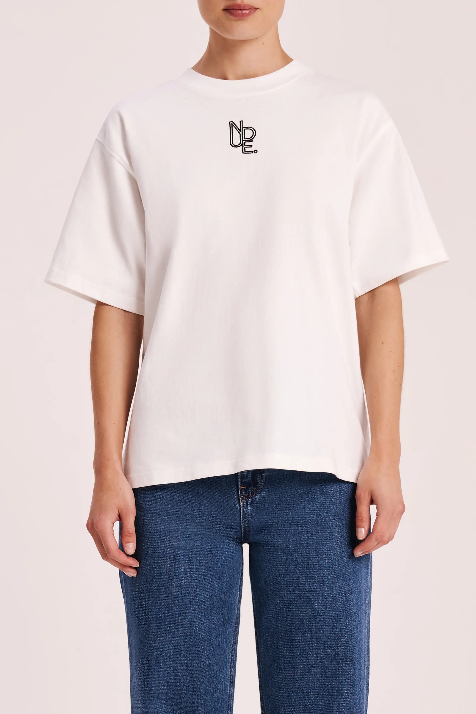 Nude Lucy | Haven Emblem Tee - White