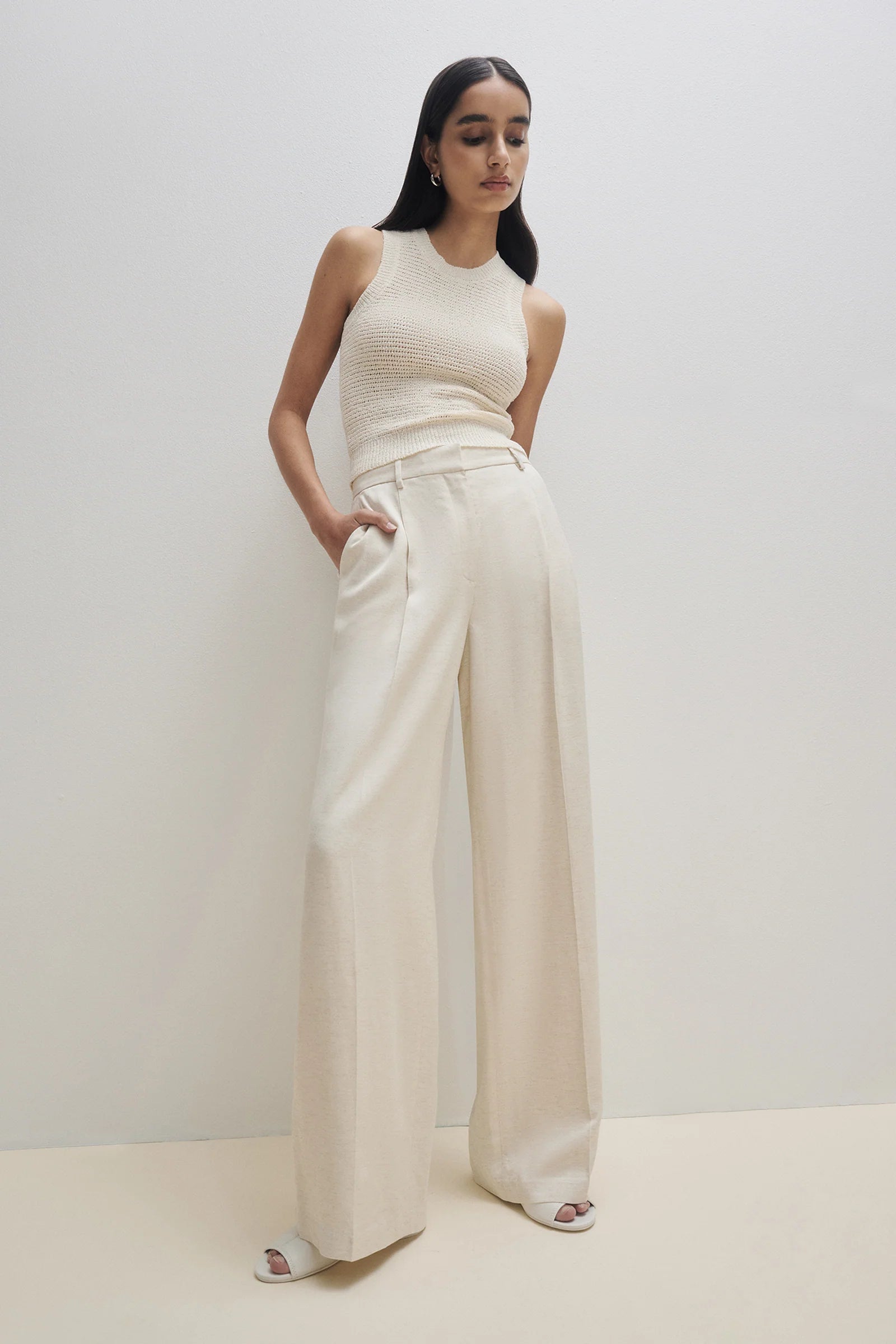 Nude Lucy | Logan Tailored Pant - Bone