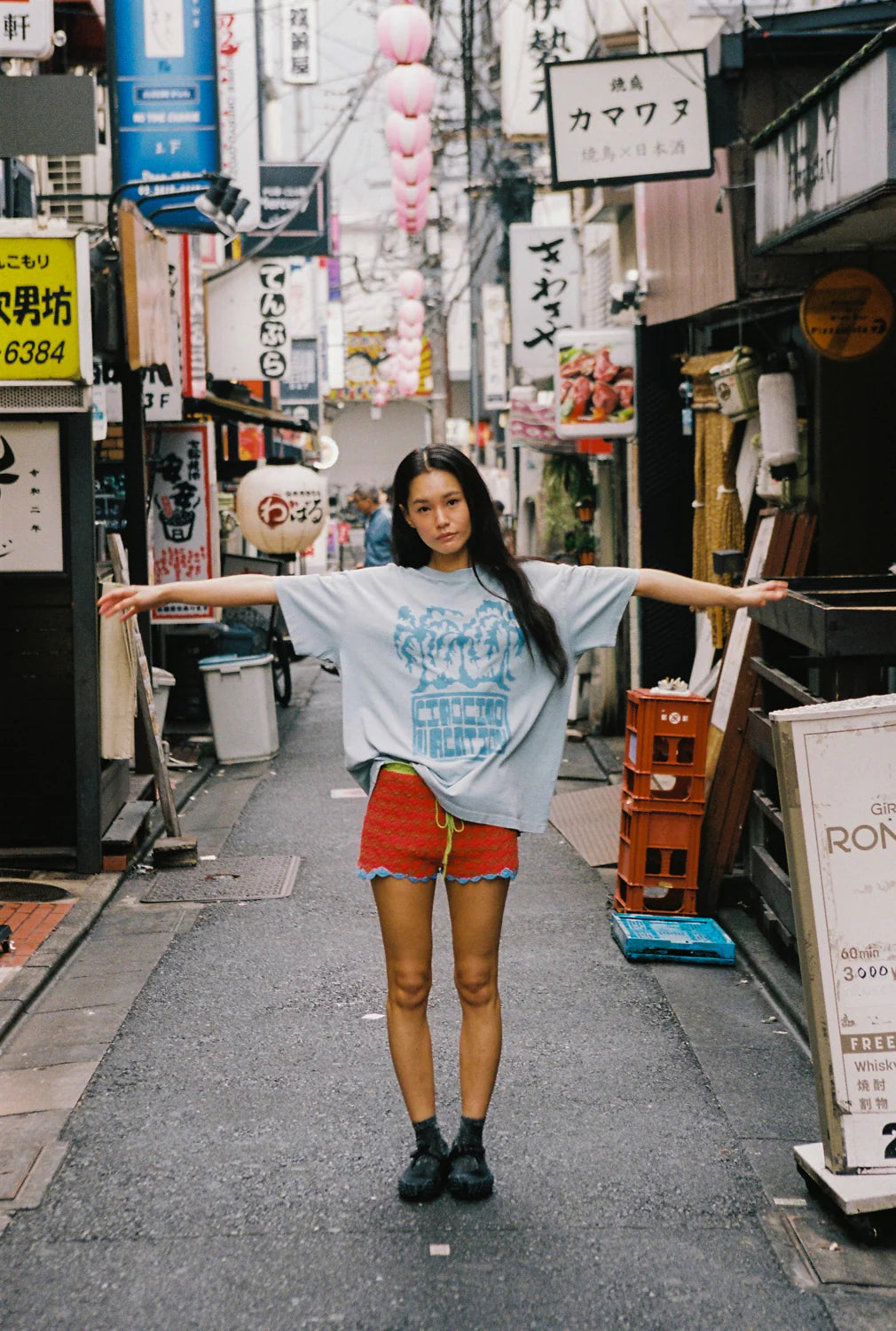 Ciao Ciao Vacation | Palm Core Tee - Blue