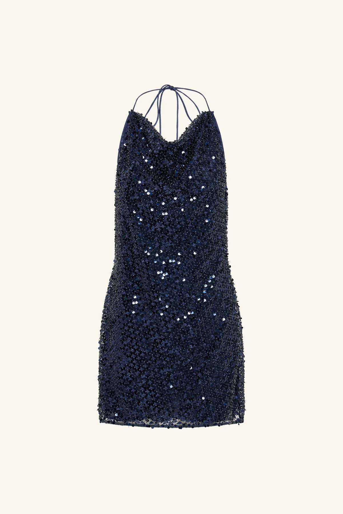 Shona Joy | Everly High Neck Cowl Mini Dress