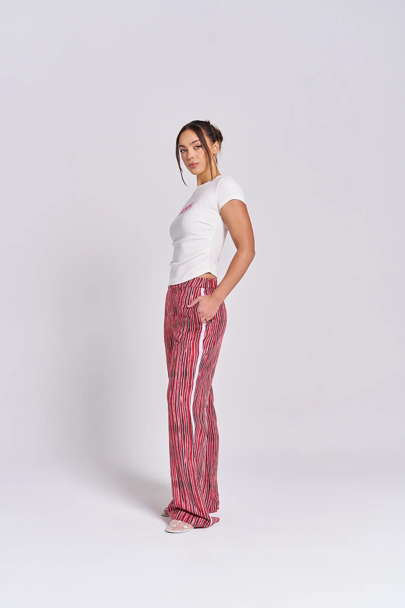 Maku The Label | Pomegranate Linen Pants