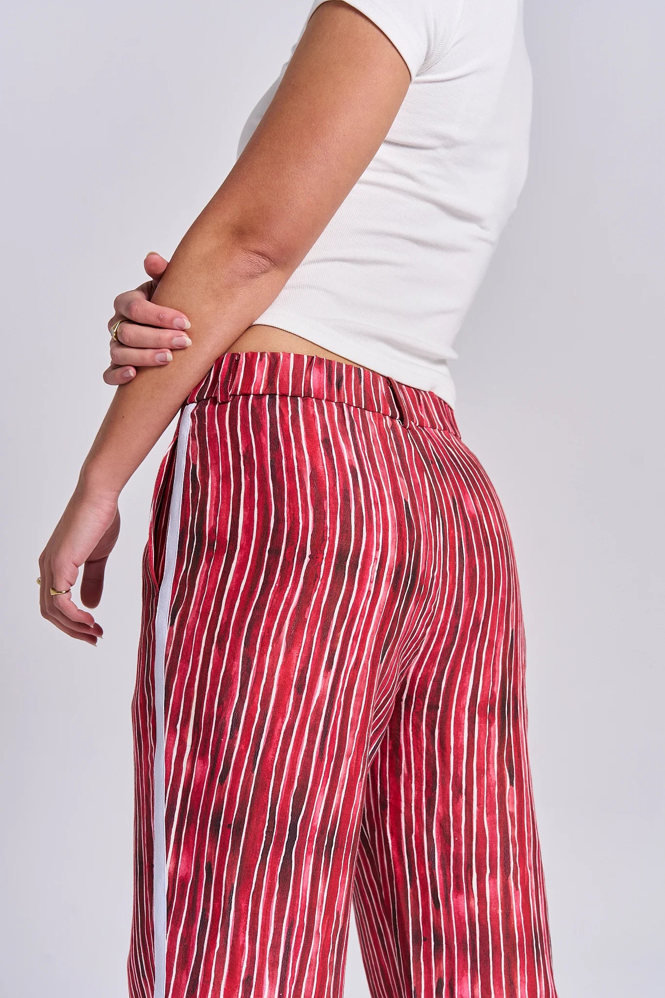 Maku The Label | Pomegranate Linen Pants