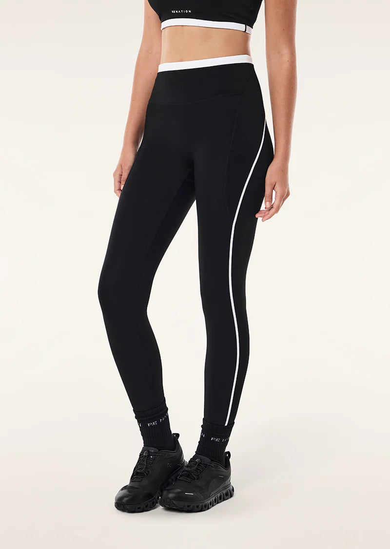 PE Nation | Rapid Full Length Legging - Black/White