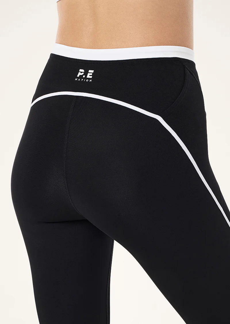 PE Nation | Rapid Full Length Legging - Black/White
