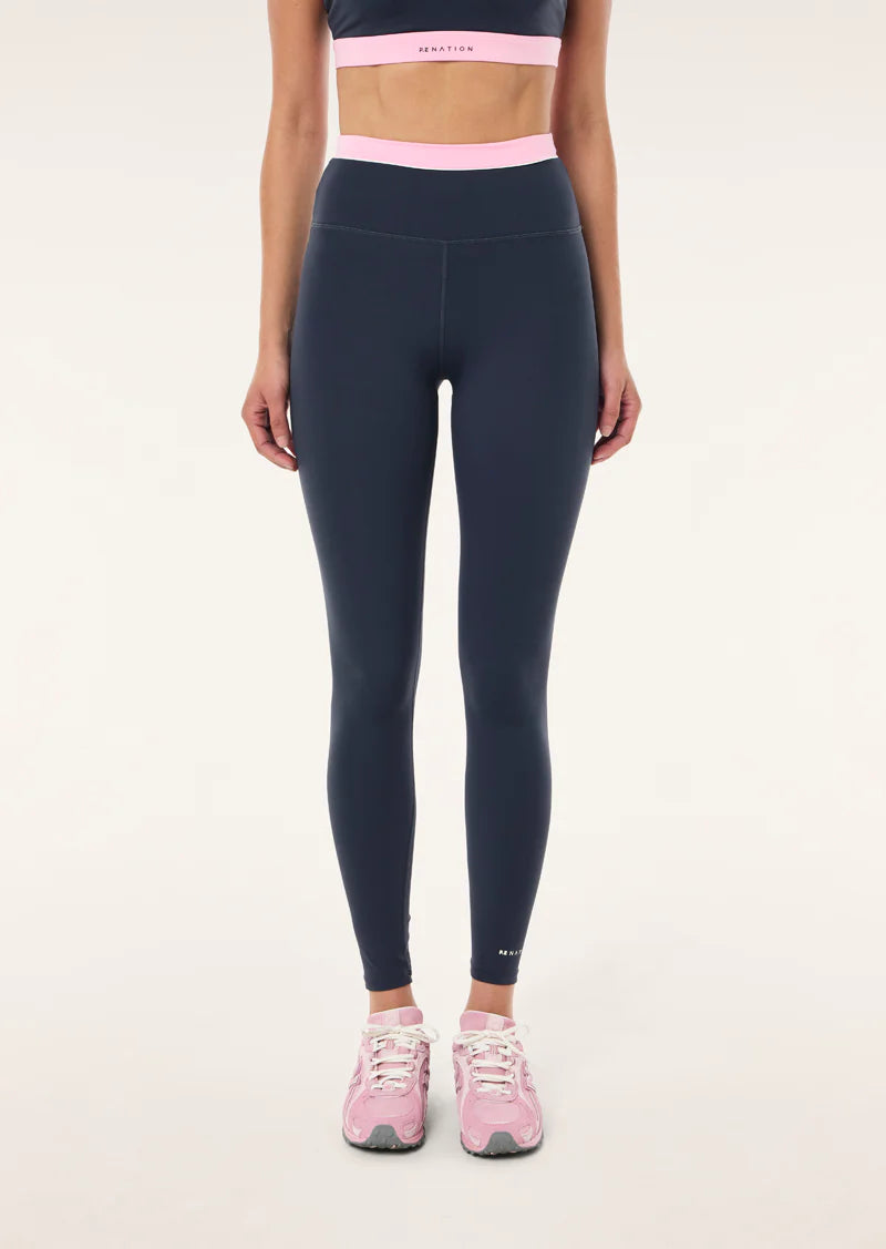 PE Nation | Reflect Full Length Legging - Marine Blue