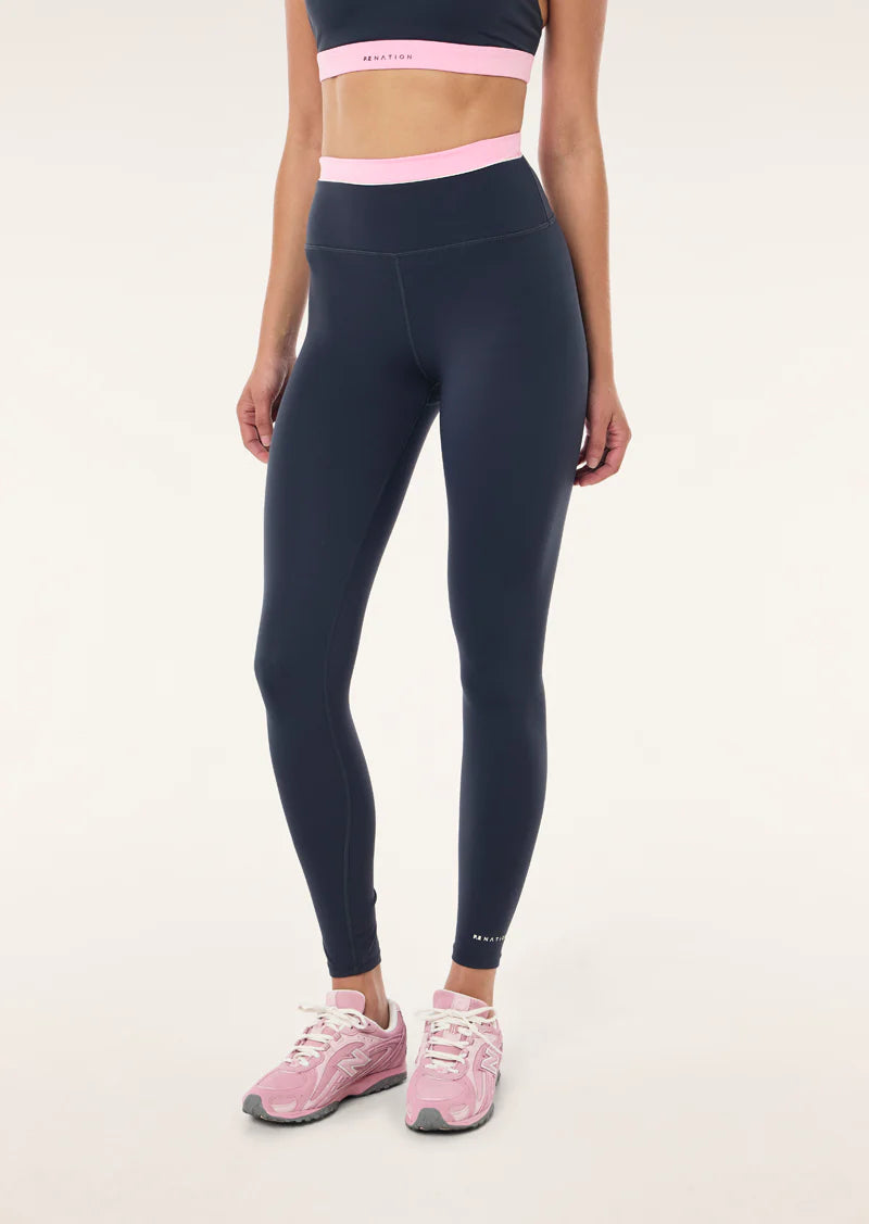 PE Nation | Reflect Full Length Legging - Marine Blue