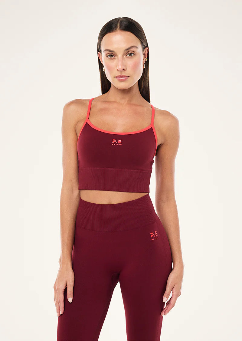 PE Nation | Release Seamless Tank - Cabernet/Strawberry