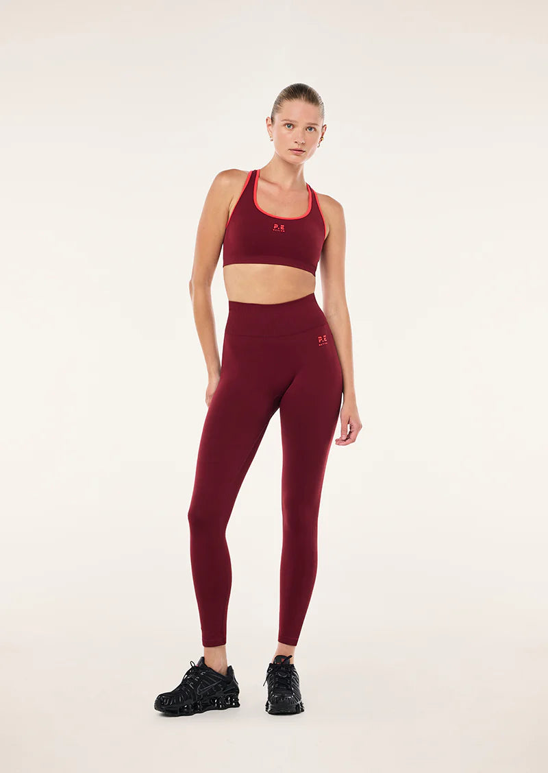 PE Nation | Restore Seamless Legging - Cabernet/Strawberry