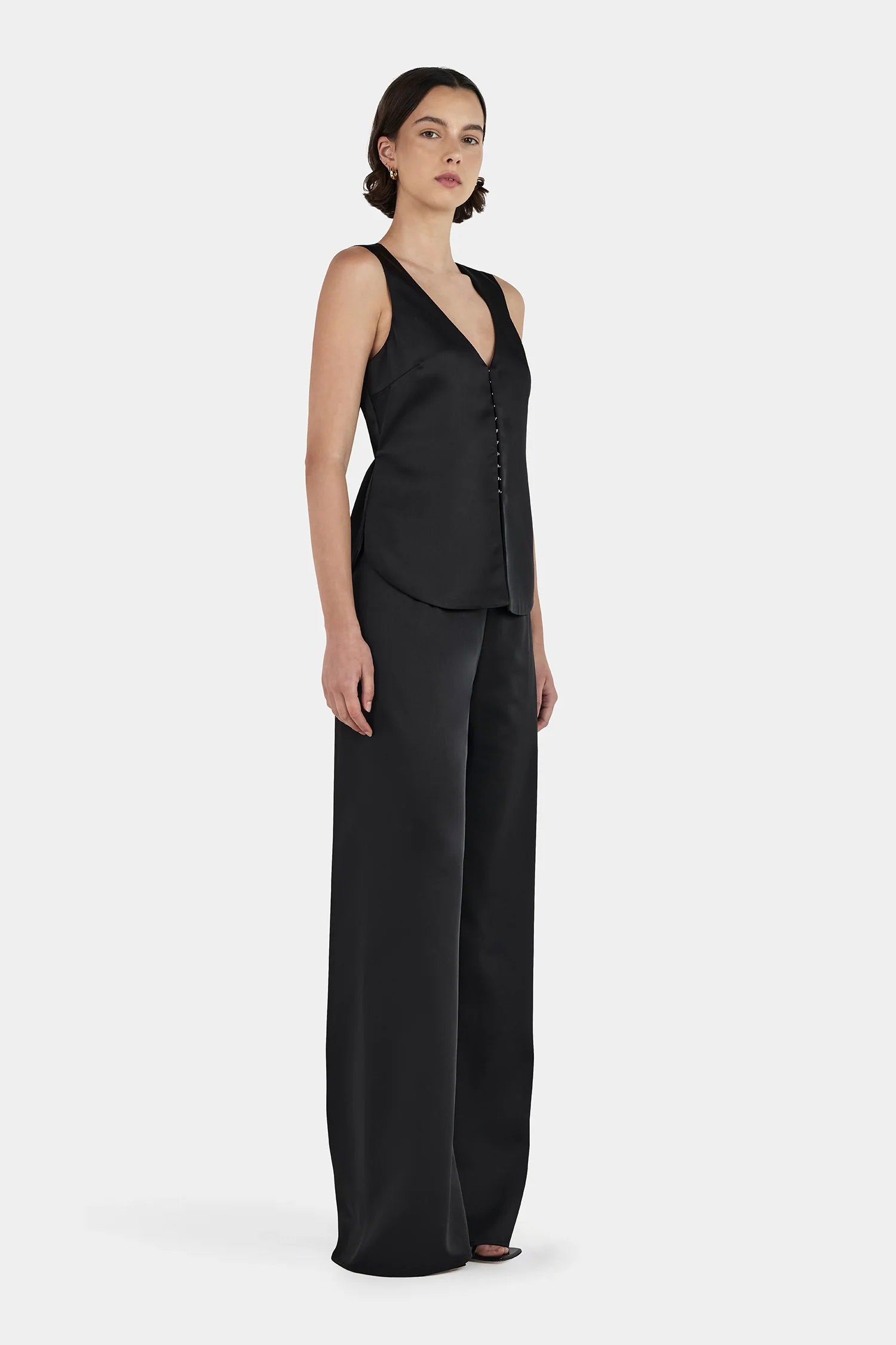 Hansen & Gretel | Lane Satin Pant - Black